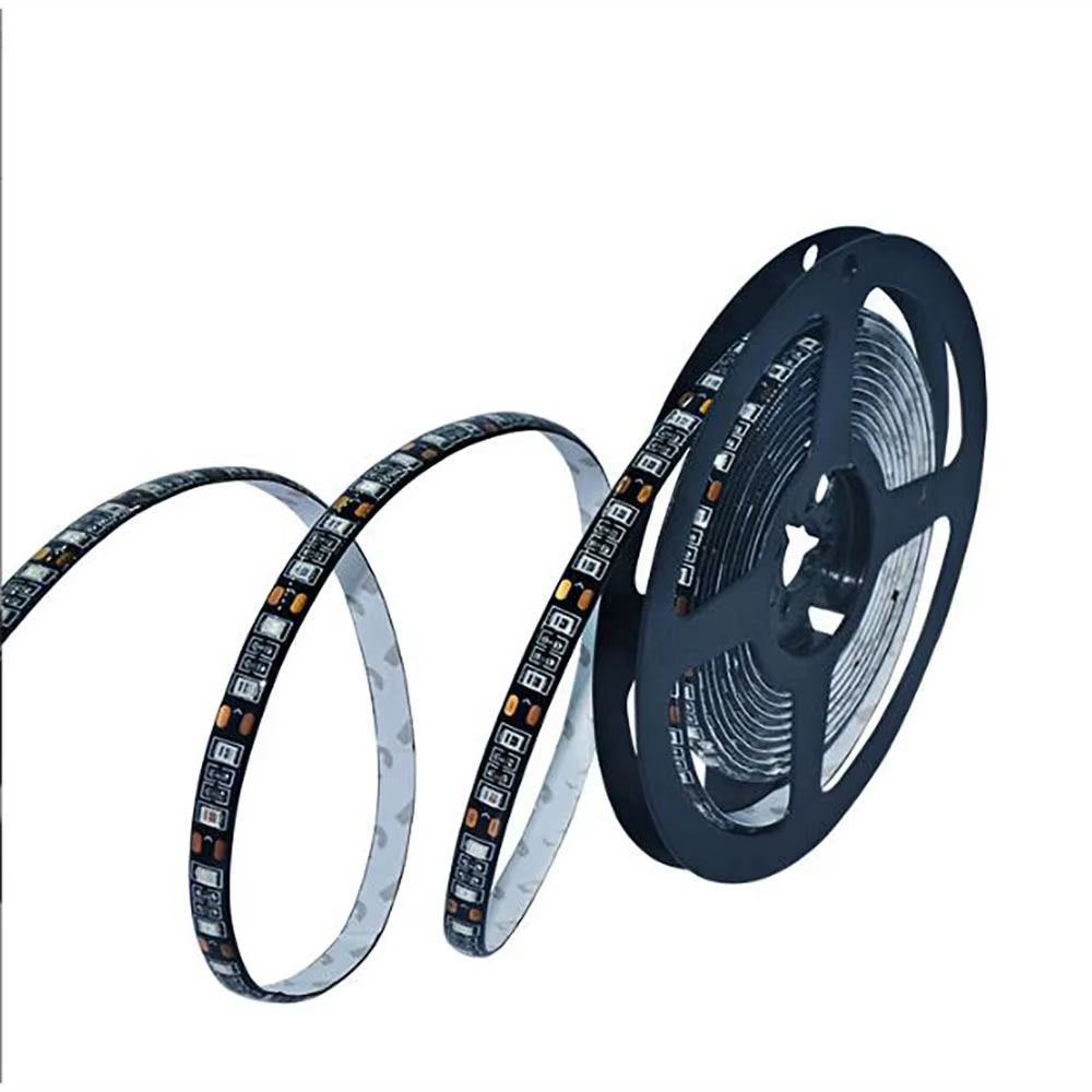 Bande LED UV ultraviolette 12V 5m, étanche IP20/IP65, 395nm, 60/120 LED/m, 2835 SMD, PCB blanc/noir, fluorescence