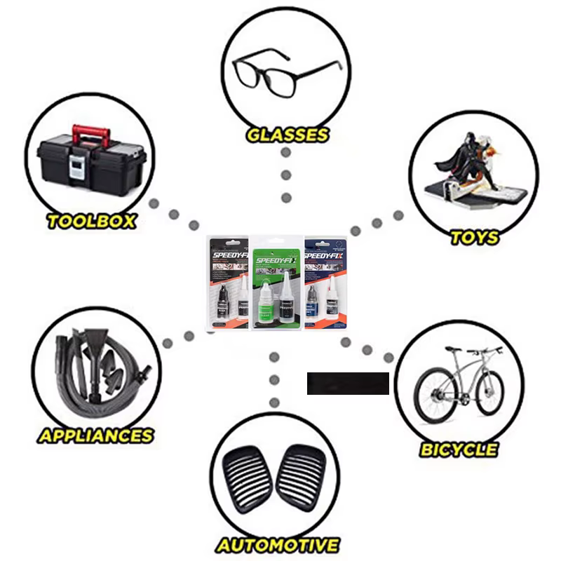 Remplisseurs adhésifs scellants remplissage de calfeutrage rapide outil de réparation de pare-brise de voiture colle liquide liaison métal plastique bois caoutchouc poudre