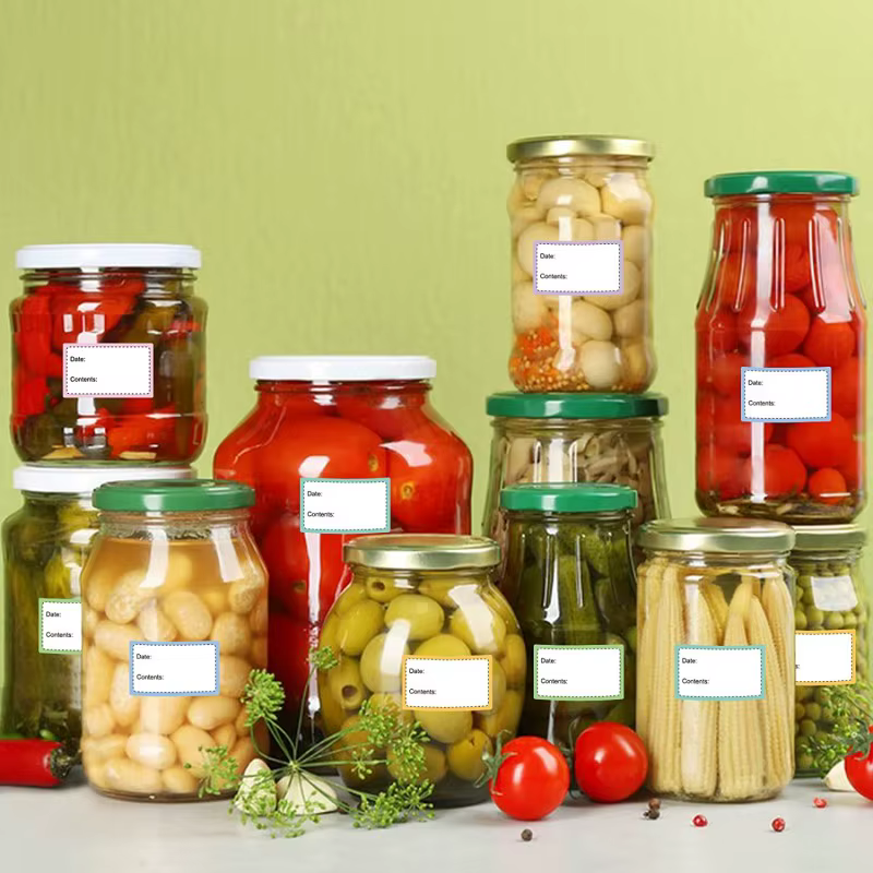 Rouleau d'étiquettes autocollantes de cuisine, 250 pièces/rouleau, pour Date, pour conservation des aliments, étanches, amovibles, pour congélateur