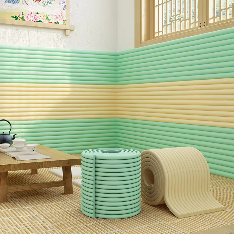 Rouleau d'autocollants muraux texturés 3D à bords souples, facile à nettoyer, décoration de maison pour murs, Tables, chaises, papier peint pour murs, Protection des chaises, 1 rouleau