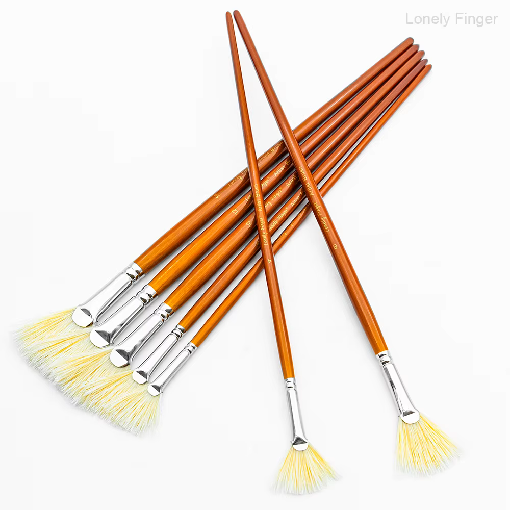 Pinceau en éventail pour peinture