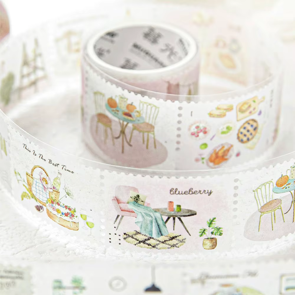 1 à 4 rouleaux de rubans Washi tissés sur le thème Spring Radiance
