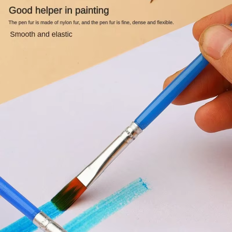 Ensemble de pinceaux acryliques avec huile d'interconnexion artisanale