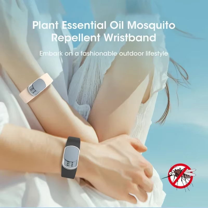 Bracelets anti-moustiques à l'huile végétale naturelle, pour enfants et adultes, imperméables, longue durée, Protection contre les insectes en plein air et en été