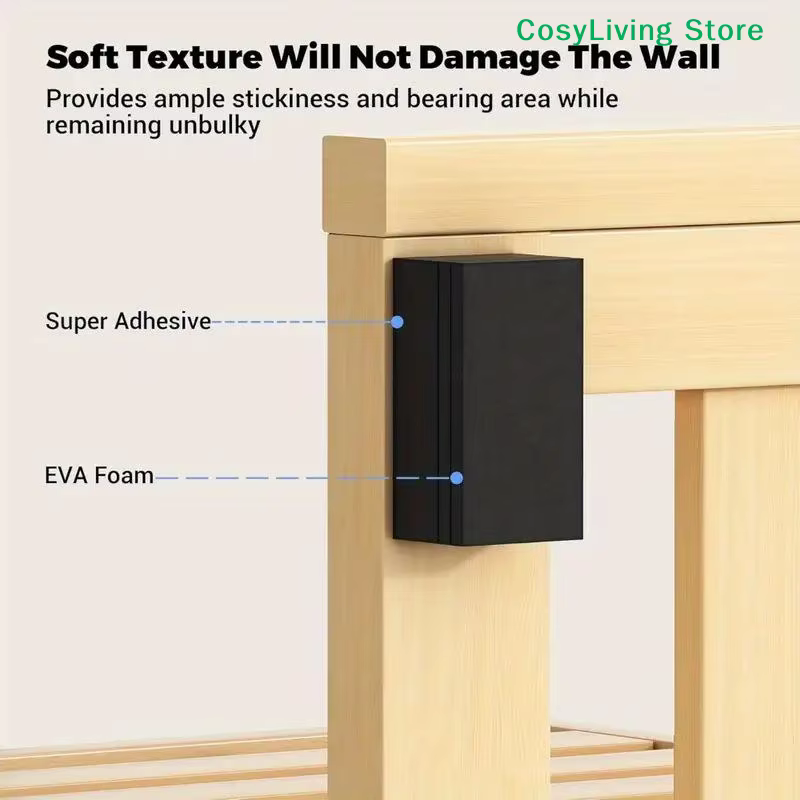 [CL] 10 pièces de protection murale adhésive double face en mousse EVA pour la protection contre les chocs des canapés, bancs et murs, coussinets anti-vibrations [CL]