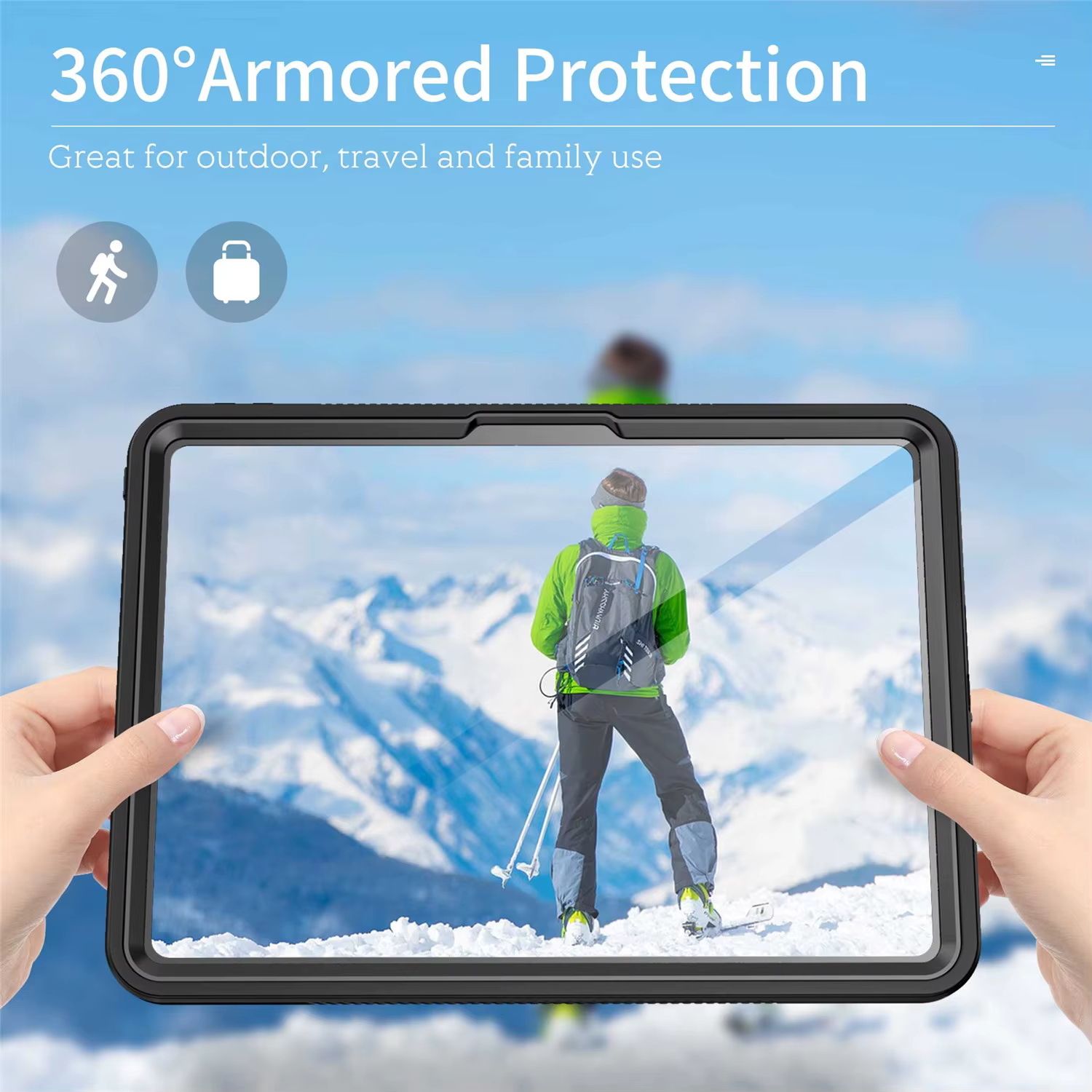 Étui pour tablette étanche 360, pour iPad Pro 13 M5 2025 Pro 11 M4 2024, tout compris, Anti-poussière, Protection Anti-chute, couverture transparente