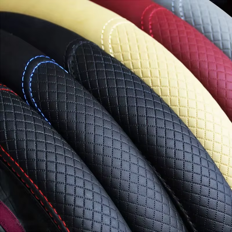 Housse de volant de voiture antidérapante et respirante, protection pour volant de 37 à 39 cm, accessoires de style automobile
