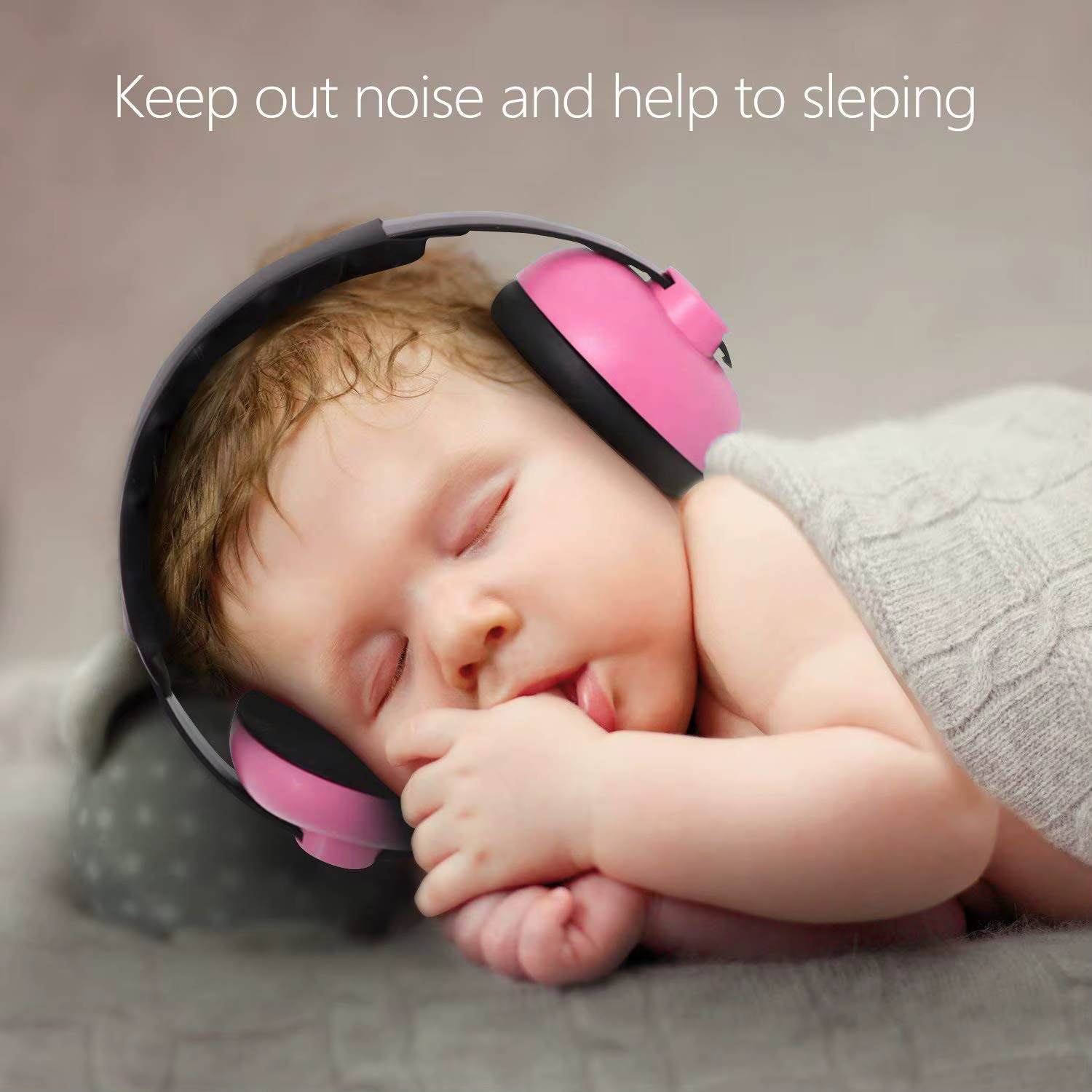 Protection auditive pour bébé, casque anti-bruit de haute qualité, design convertible 2 en 1, réduction du bruit pour nourrissons, améliore le sommeil