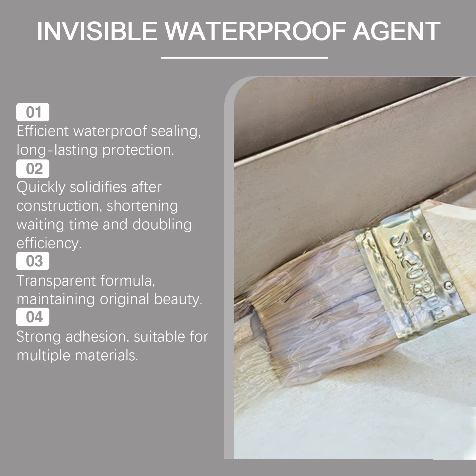 Colle isolante pour revêtement de mastic Transparent