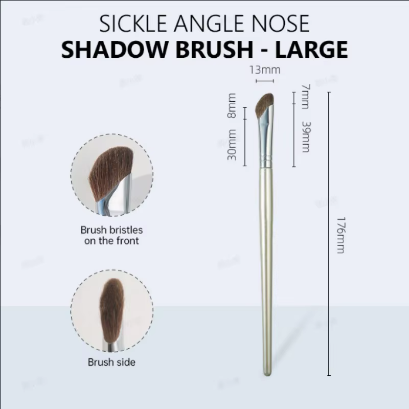 Brosse de contour du nez en forme de faucille | Poils souples