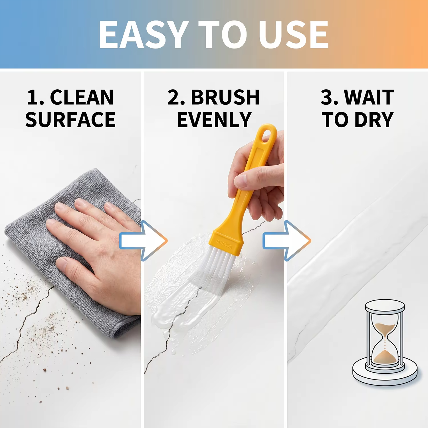 Enduit imperméable à base d'eau 500g avec pinceau