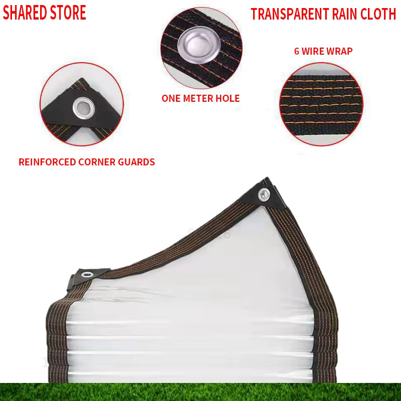 Bâche transparente épaisse et imperméable