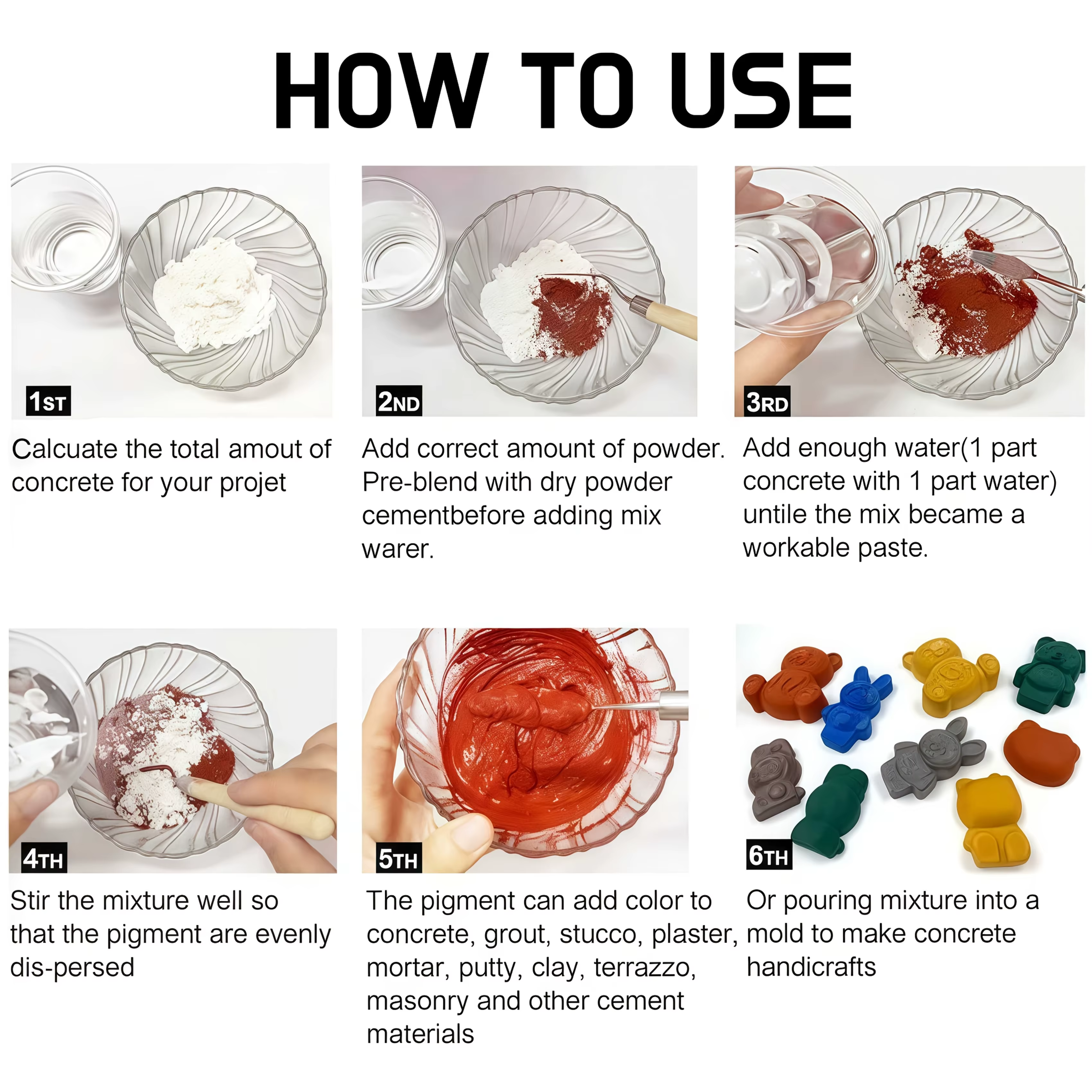 Pigments de gypse 100 ml/3