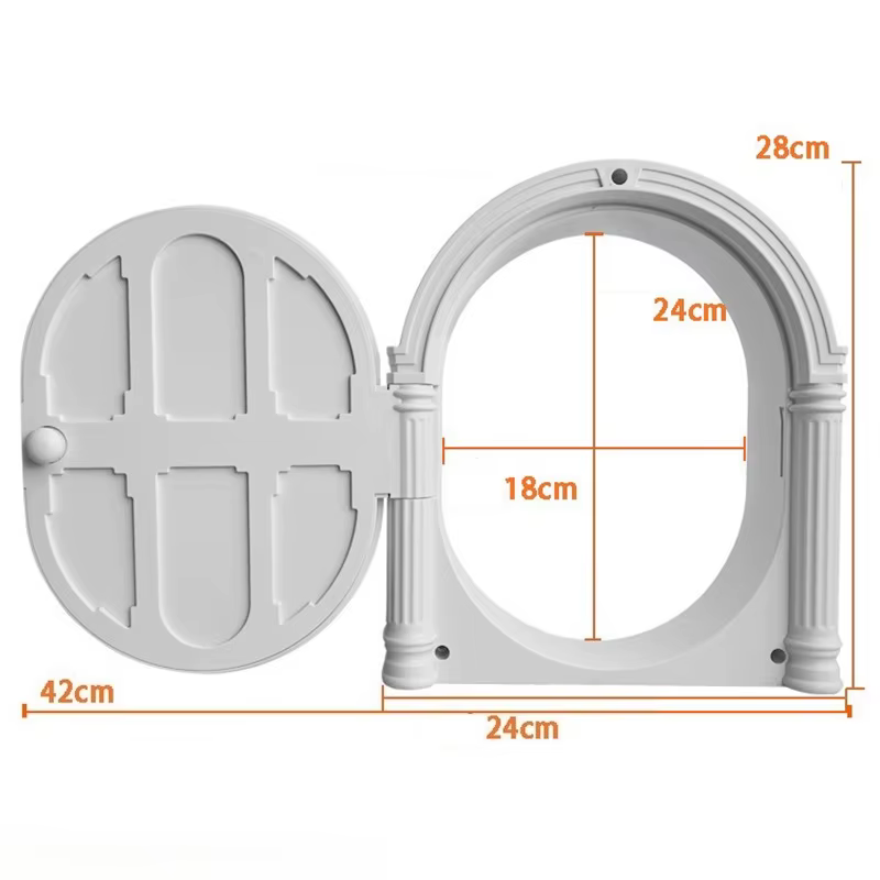 Portes d'intérieur portables blanches pour chat, sans rabat, contrôlables, robustes, sans barrière, pour chien et chaton, fournitures sûres pour animaux de compagnie