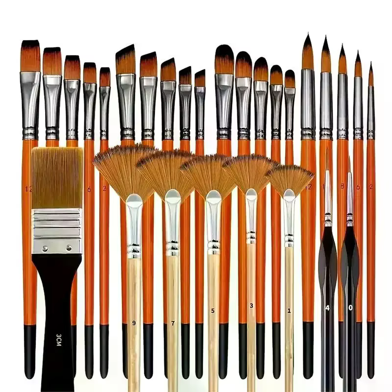 Ensemble de pinceaux de peinture acrylique