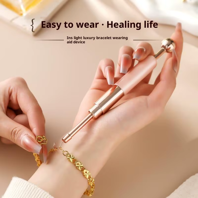 Aide à Double extrémité pour Bracelet, aide à porter, outil de bijouterie, aide à la fixation, équipement antidérapant pour femmes et filles