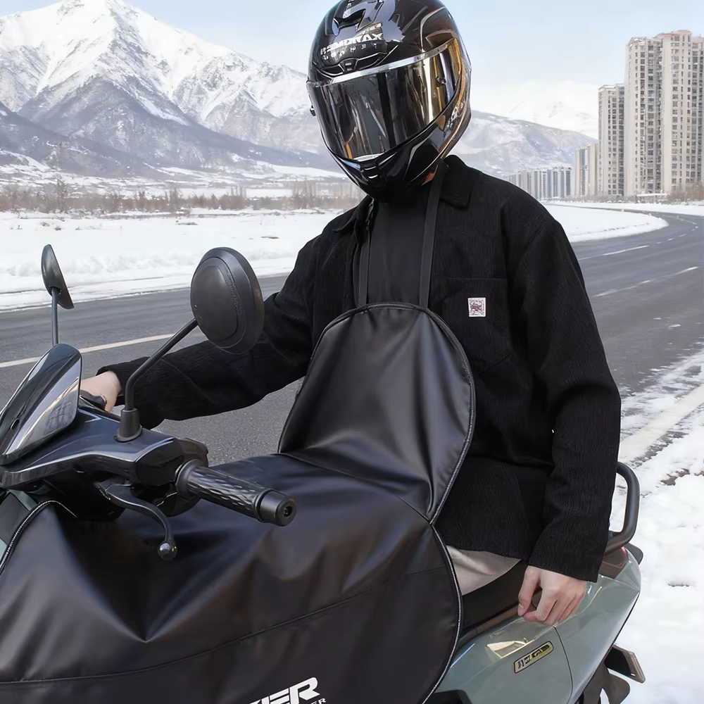 Couvre-jambes de moto hiver coupe-vent et chaud couverture de moto neige équitation cavalier Protection des jambes Protection des genoux coupe-vent
