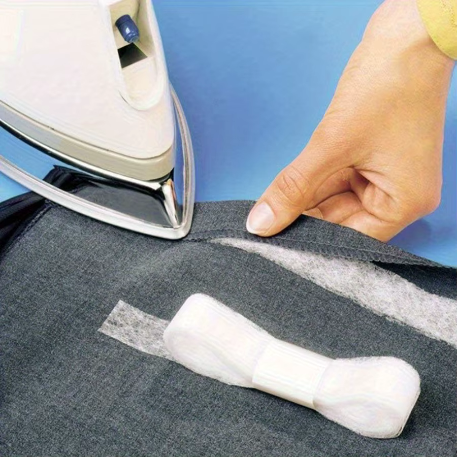1 rouleau de ruban adhésif Double face Fusible blanc thermofusible (30cm x 20m)-adhésif en tissu auto-adhésif sans