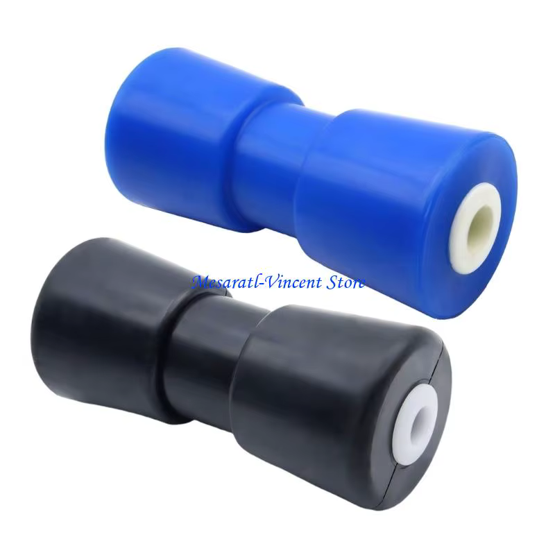 A70F – ensemble rouleaux remorque bateau 8 pouces, outil roulement bleu pour stabilité du remorquage bateau