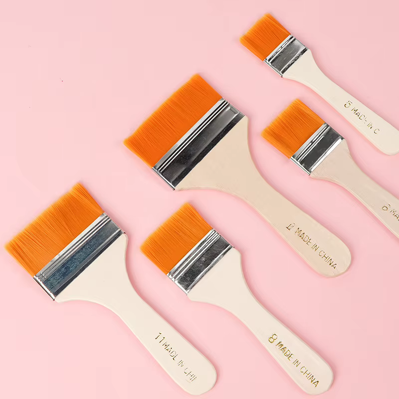 Pinceau de peinture à l'huile en nylon n ° 1-12