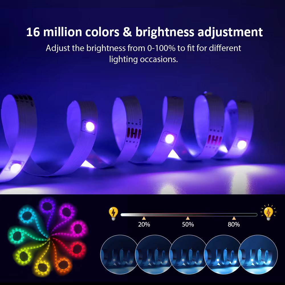 Lumières LED pour chambre à coucher