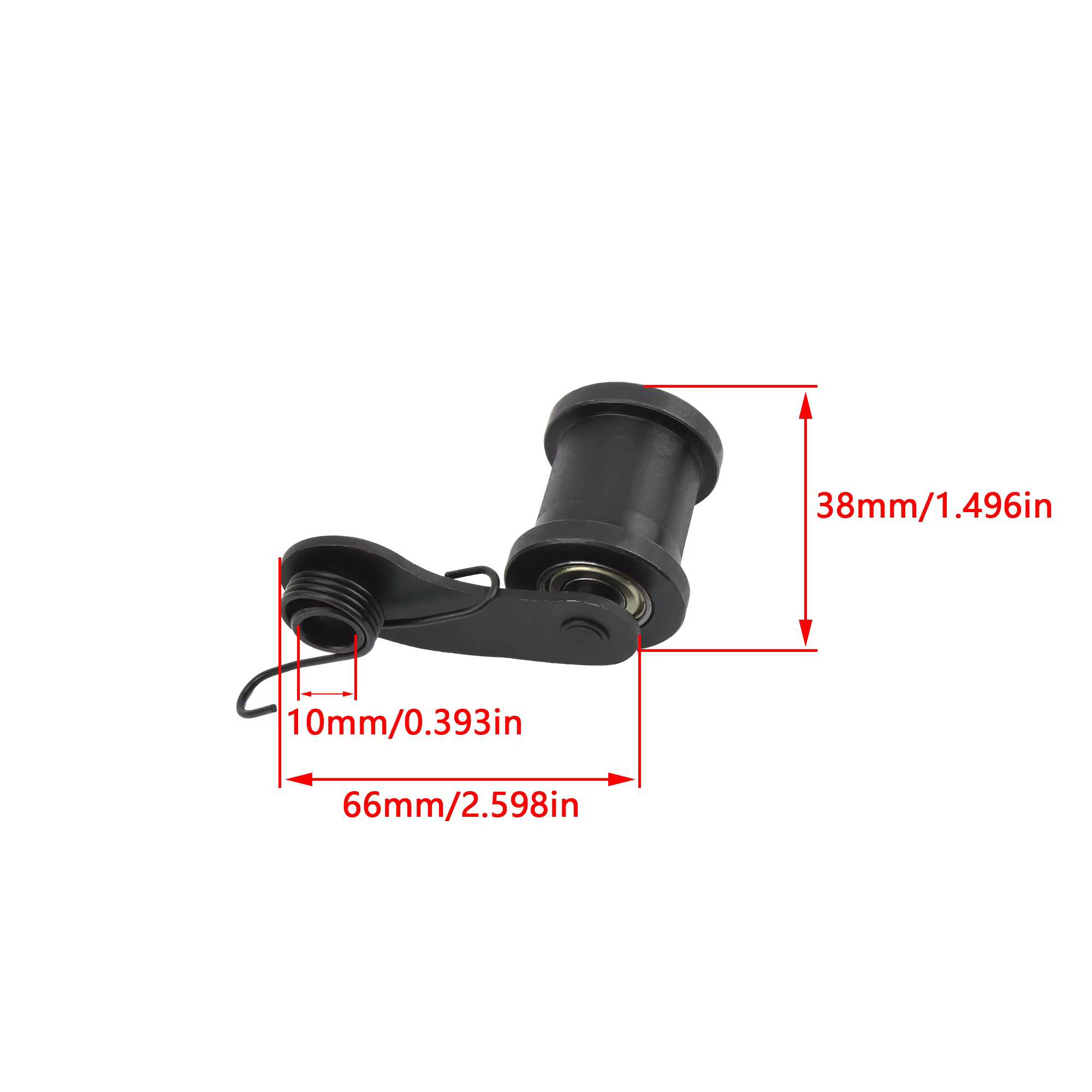 Tendeur de rouleau de chaîne de moto ATV Dirt Pit Bike, Guide de rouleau à ressort pour 110cc 125cc 140cc, accessoires universels de moto