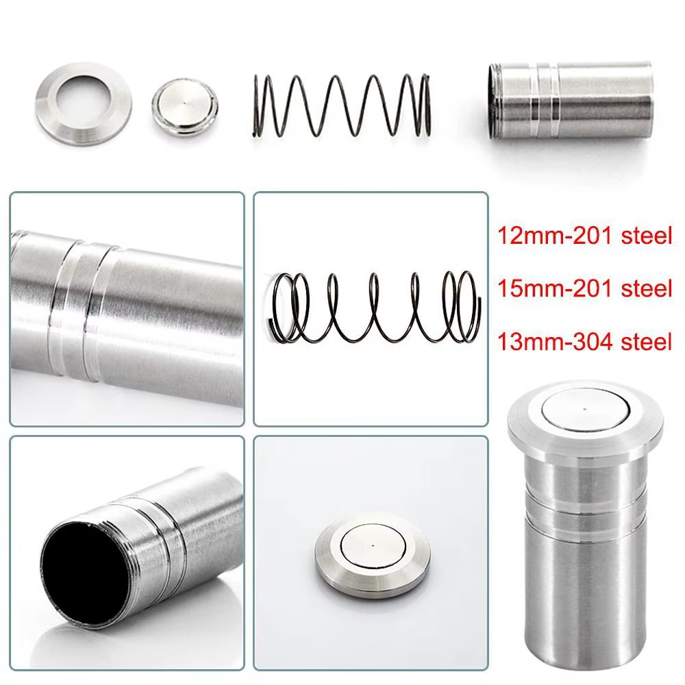 Couvercle de boulon de porte en acier inoxydable