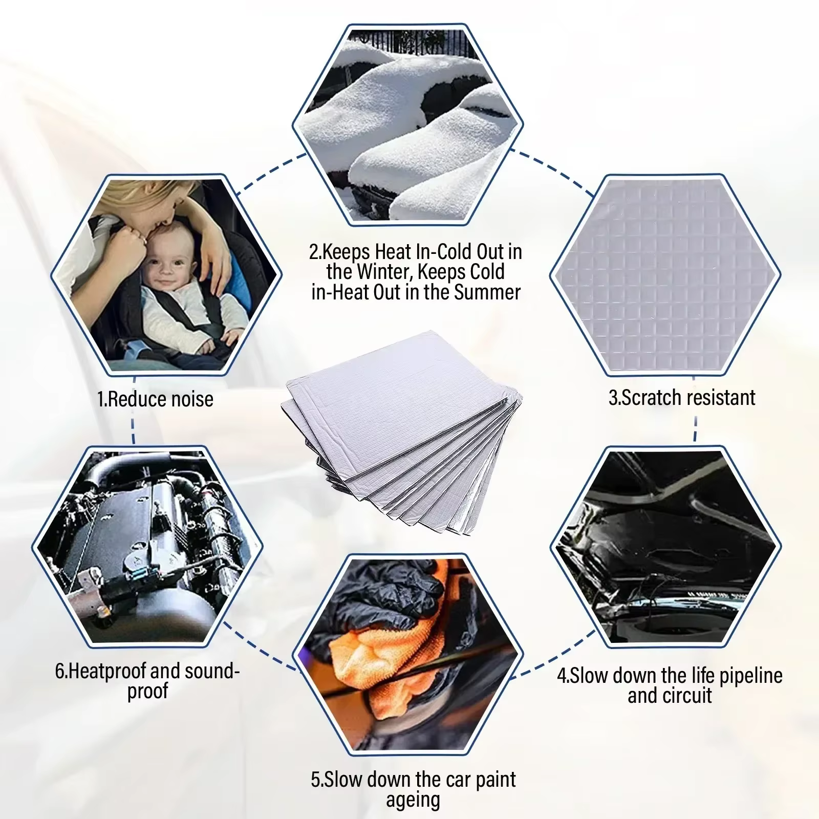 Rouleau d'isolation en mousse d'aluminium réfléchissant auto-adhésif – Isolation thermique pour fenêtres