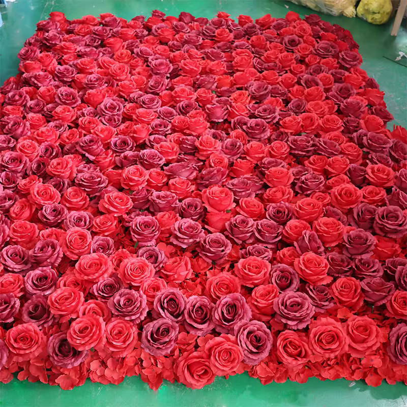 Panneau mural floral 3D en soie