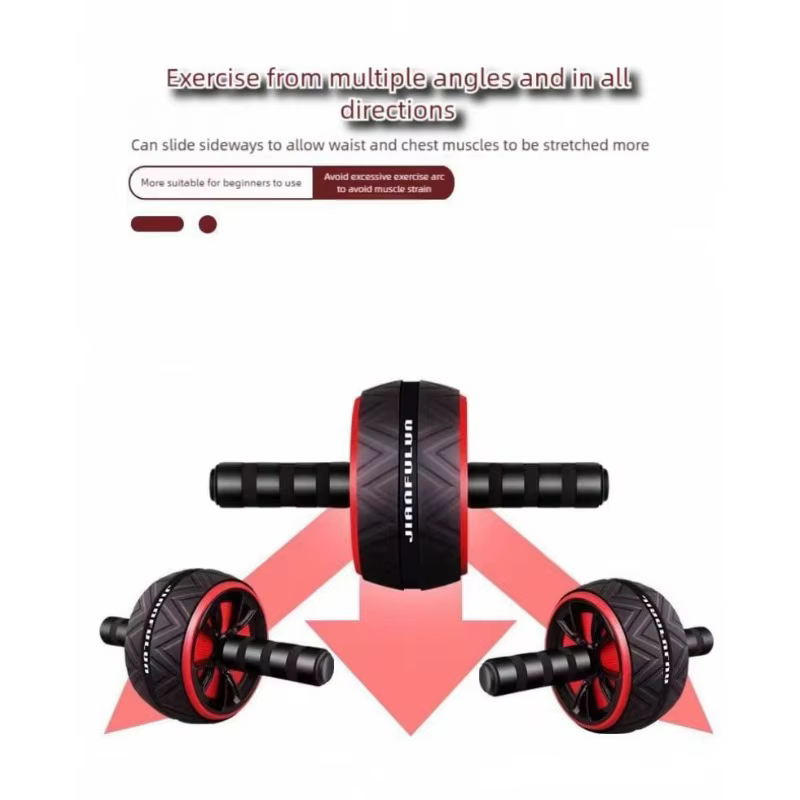 Roue abdominale silencieuse et antidérapante - Équipement d'exercice abdominal de qualité supérieure pour la maison, idéal pour hommes et femmes pour renforcer le tronc et les abdominaux