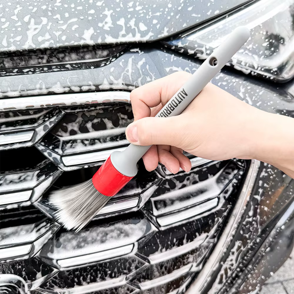 AUTOBRIGHT 5 pièces brosses de lavage de voiture brosse douce de haute qualité poils denses détail