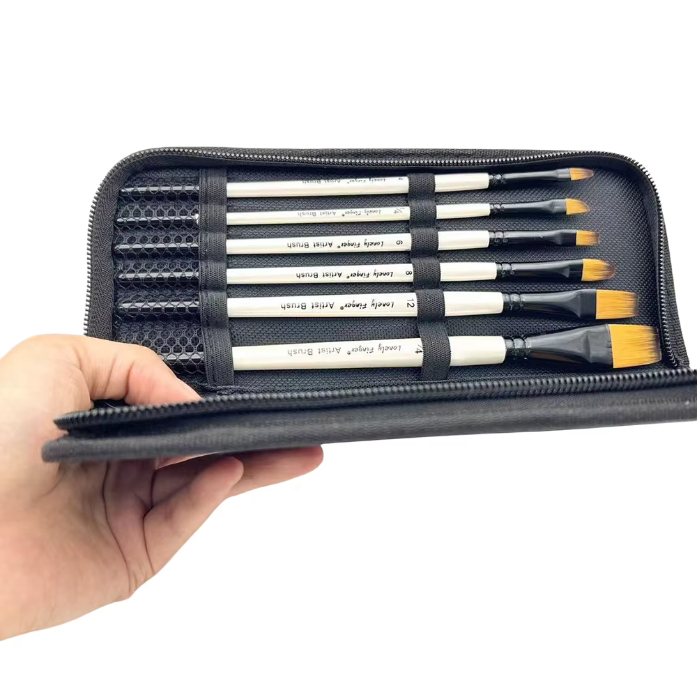 Kit de pinceaux à peinture avec sac de transport