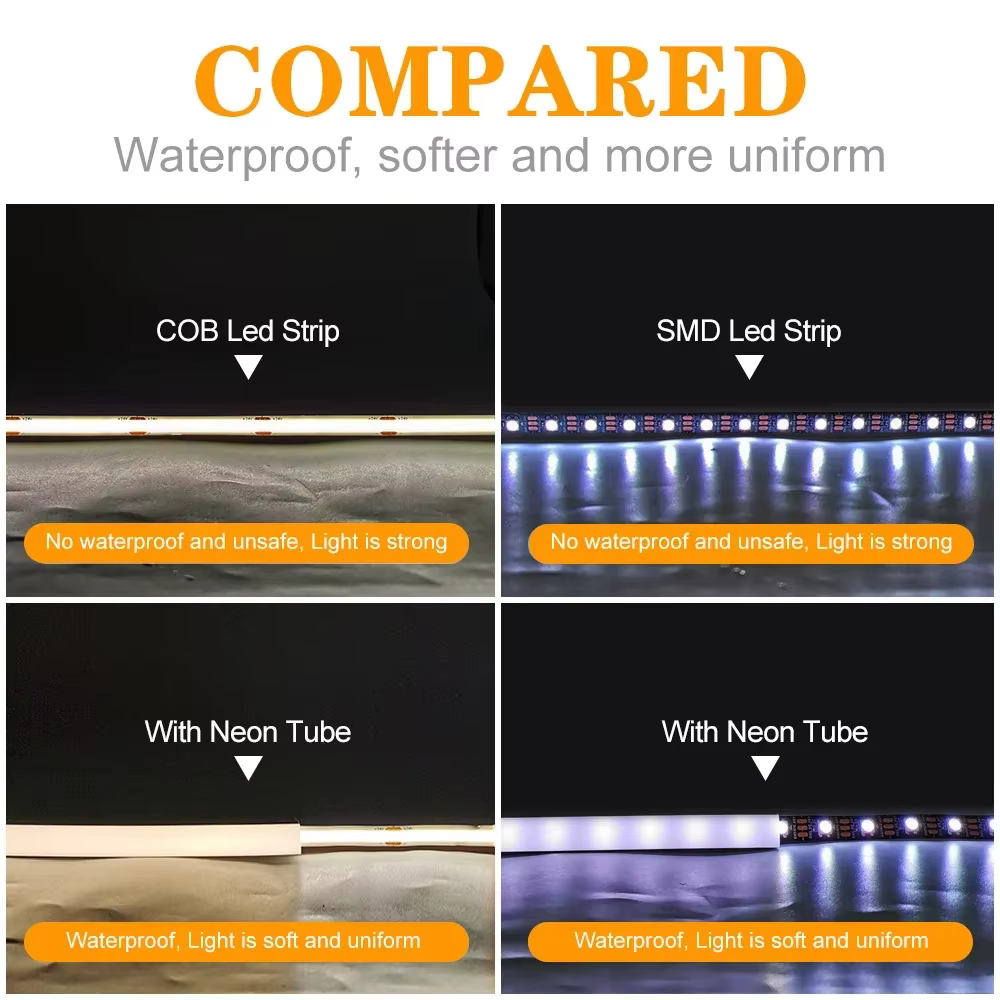 Bande lumineuse LED diffuseur Tube néon Anti-éblouissement IP67 étanche Flexible T1212 T1616 noir blanc pour 2835 5050 RGB 8mm-12mm lumière