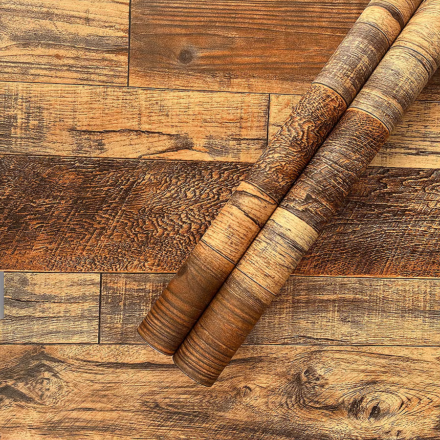 Papier peint auto-adhésif Imitation Grain de bois