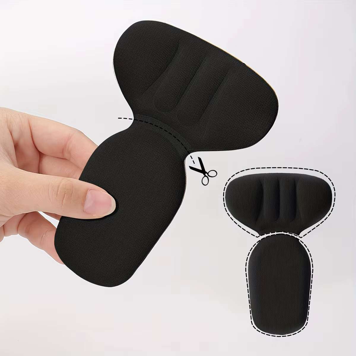Coussinet de talon et bonnet de talon en mousse épaisse en forme de T à double couche – Doux, respirant, antidérapant, durable, confortable à porter dans les talons hauts