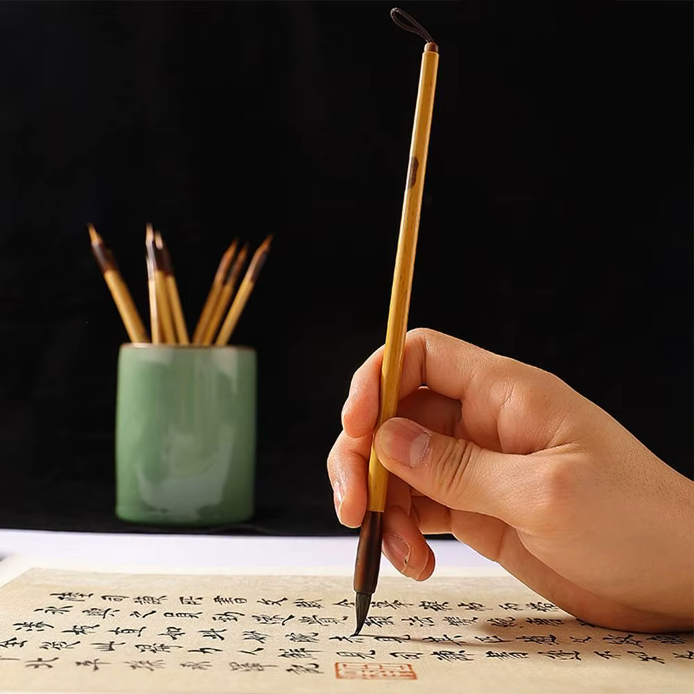 Pinceau de calligraphie chinoise pour aquarelle à l'huile