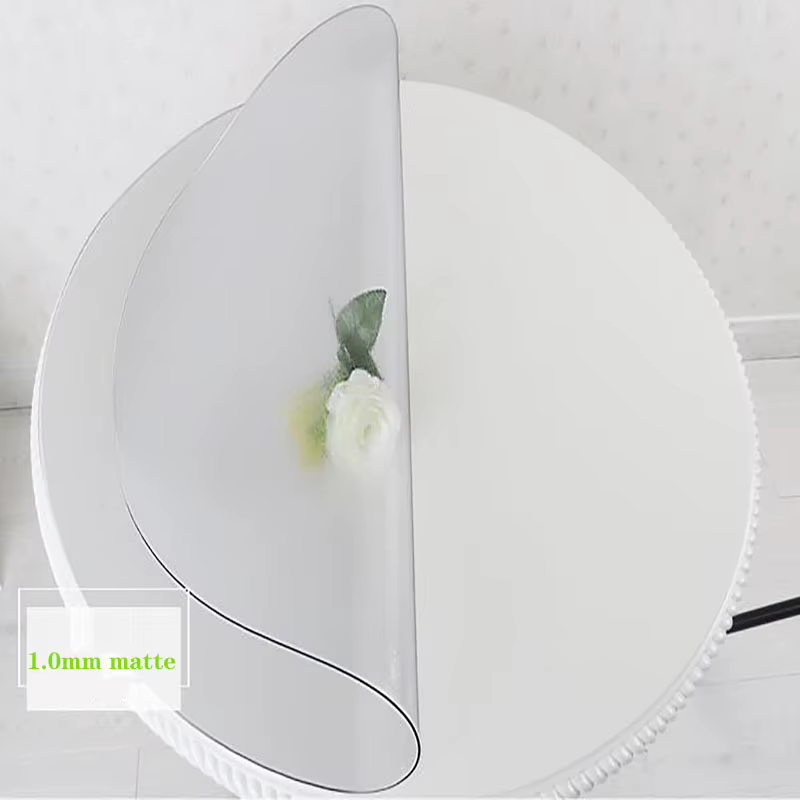 Nappe de Table ronde transparente de 1.0mm