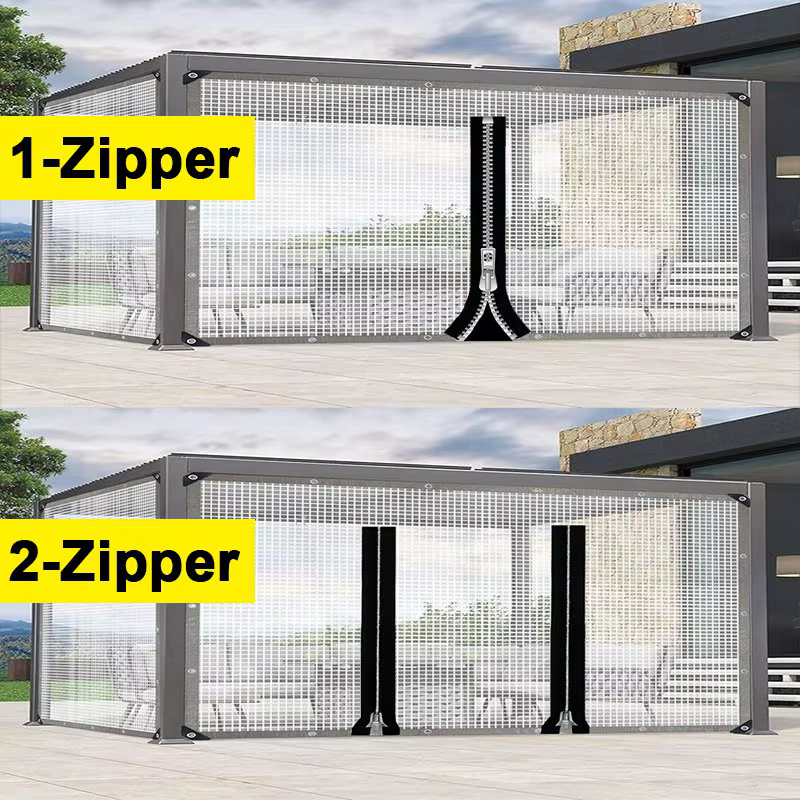 Bâche imperméable extérieure de 0.33MM avec la fermeture éclair