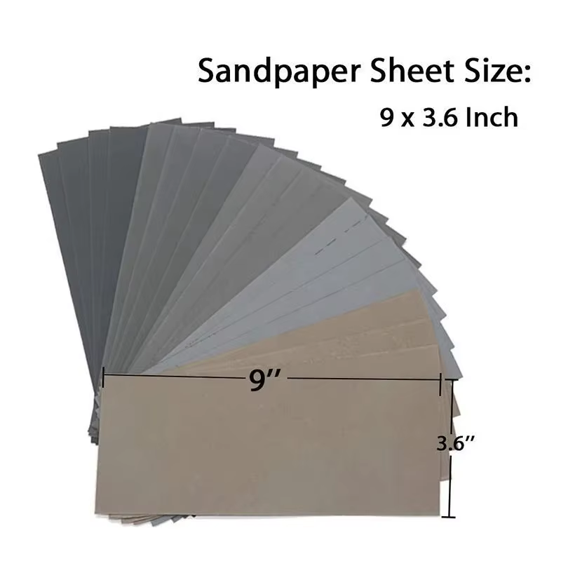 20pc papier de verre ensemble 1000/2000/3000/5000/7000 grain