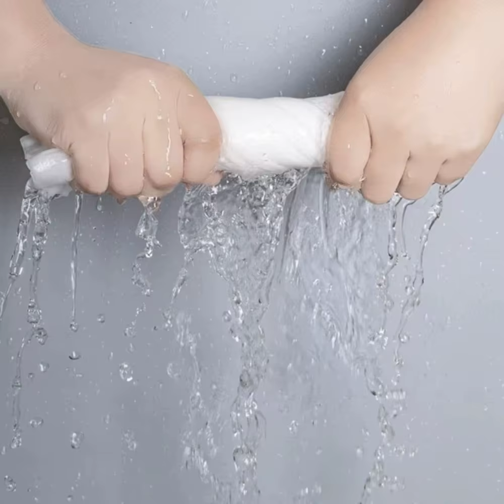 1 Rouleau/400 Feuilles de Chiffons Non-Tissés Jetables Épaissis Dégraissants pour Nettoyage Facile
