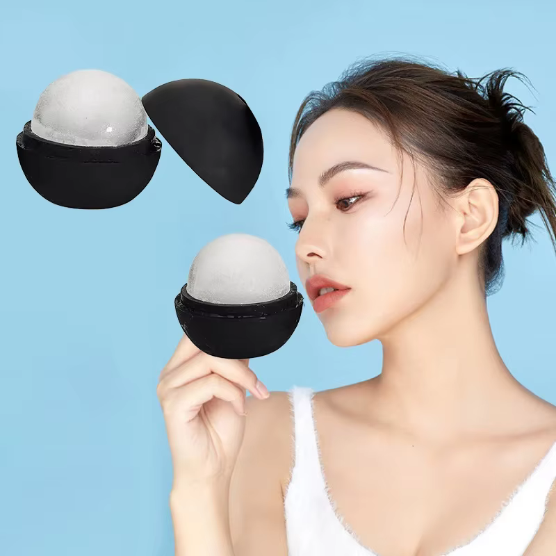 Rouleau de glace en Silicone pour le visage et les yeux, outils de soins de la peau, Cube de glace, moule à glace, accessoires de beauté, 1 pièce