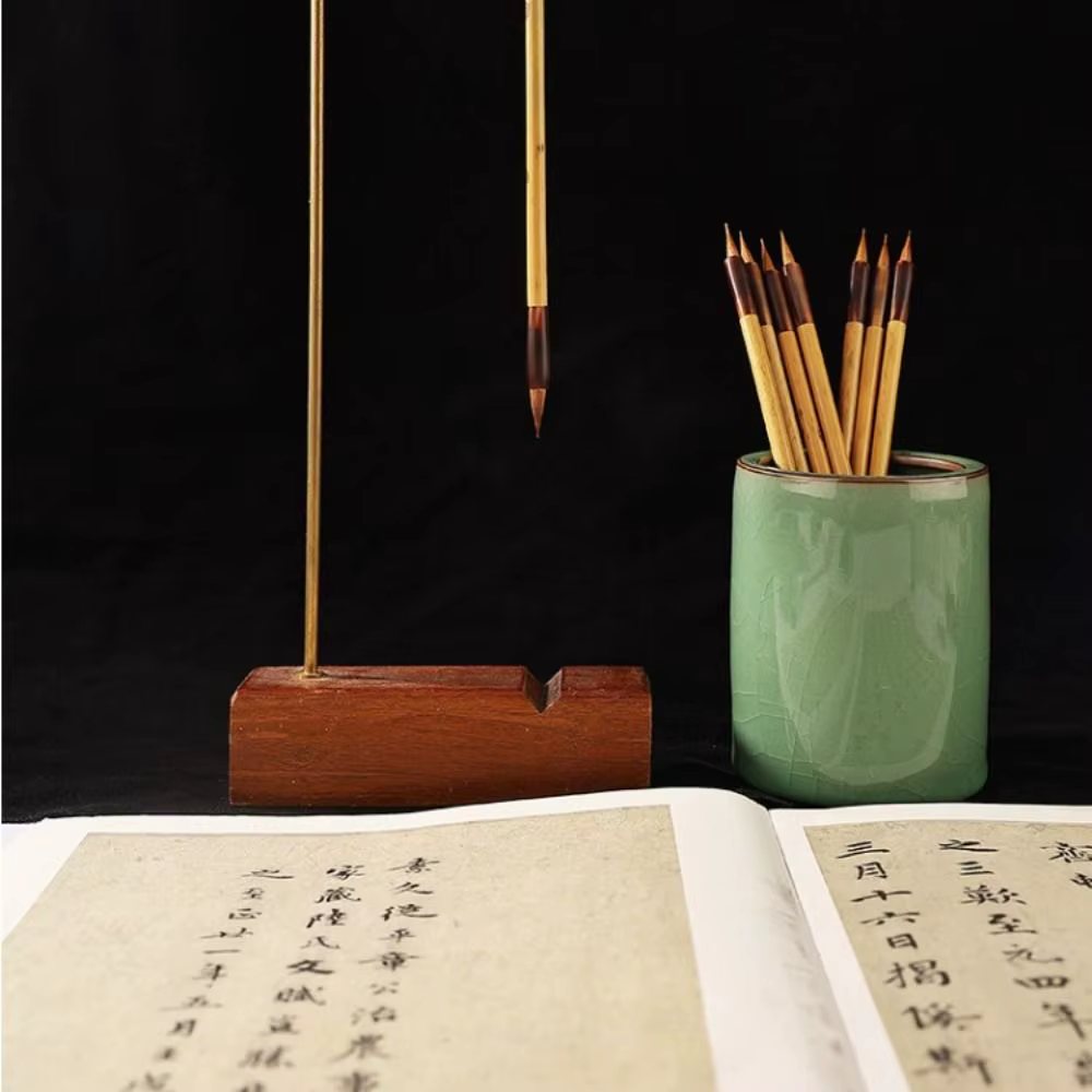 Pinceau de calligraphie chinoise à l'huile