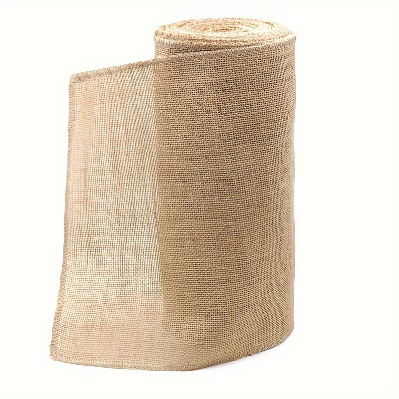 Rouleau de tissu en toile de jute de 15 cm × 2 m