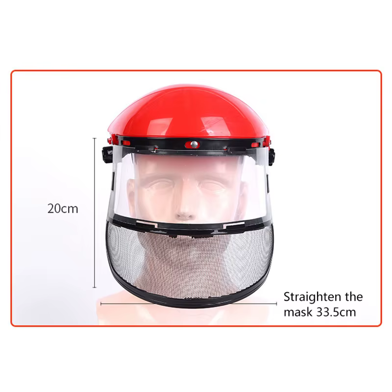 Masque de protection en PVC anti-éclaboussures et anti-poussière pour la tête