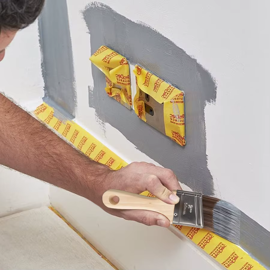 Pinceau angulaire de 2 pouces de qualité supérieure pour la décoration industrielle ; Excellent outil pour la peinture murale DIY