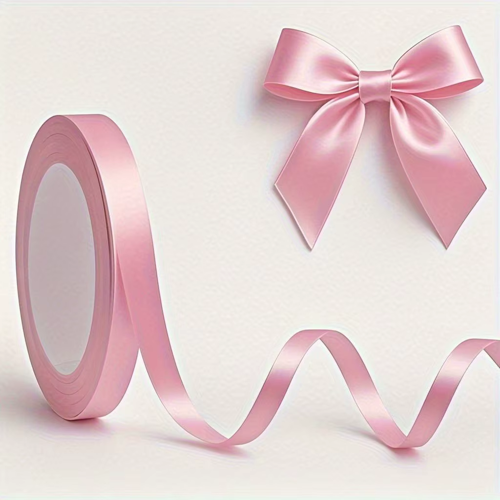 Ruban rose 1cm/2cm/2.5cm-ruban artisanal haut de gamme pour coffrets cadeaux