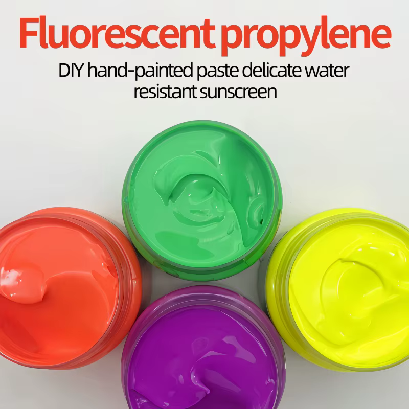 100 ml/boîte peinture acrylique fluorescente xiajiaer peint à la main
