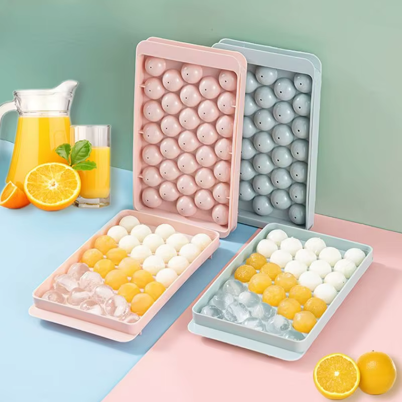 33 glace Boll Hockey PP moule congelé whisky balle Popsicle glaçon plateau boîte sucette faisant cadeaux outils de cuisine accessoires