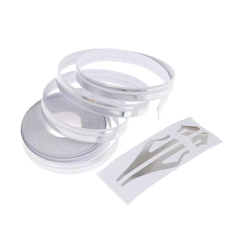 1 Rouleau de Bande Adhésive Vinyle Autocollante Double Ligne Couleur Unie pour Carrosserie de Voiture