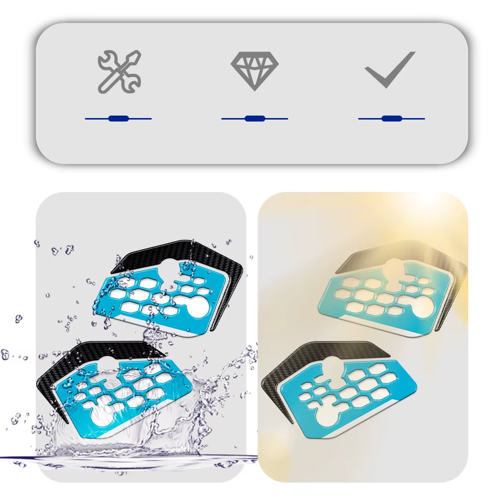 MT07 décalcomanie 3D Gel autocollants pour MT-07 2025 Protection du talon MT 07 accessoires de moto
